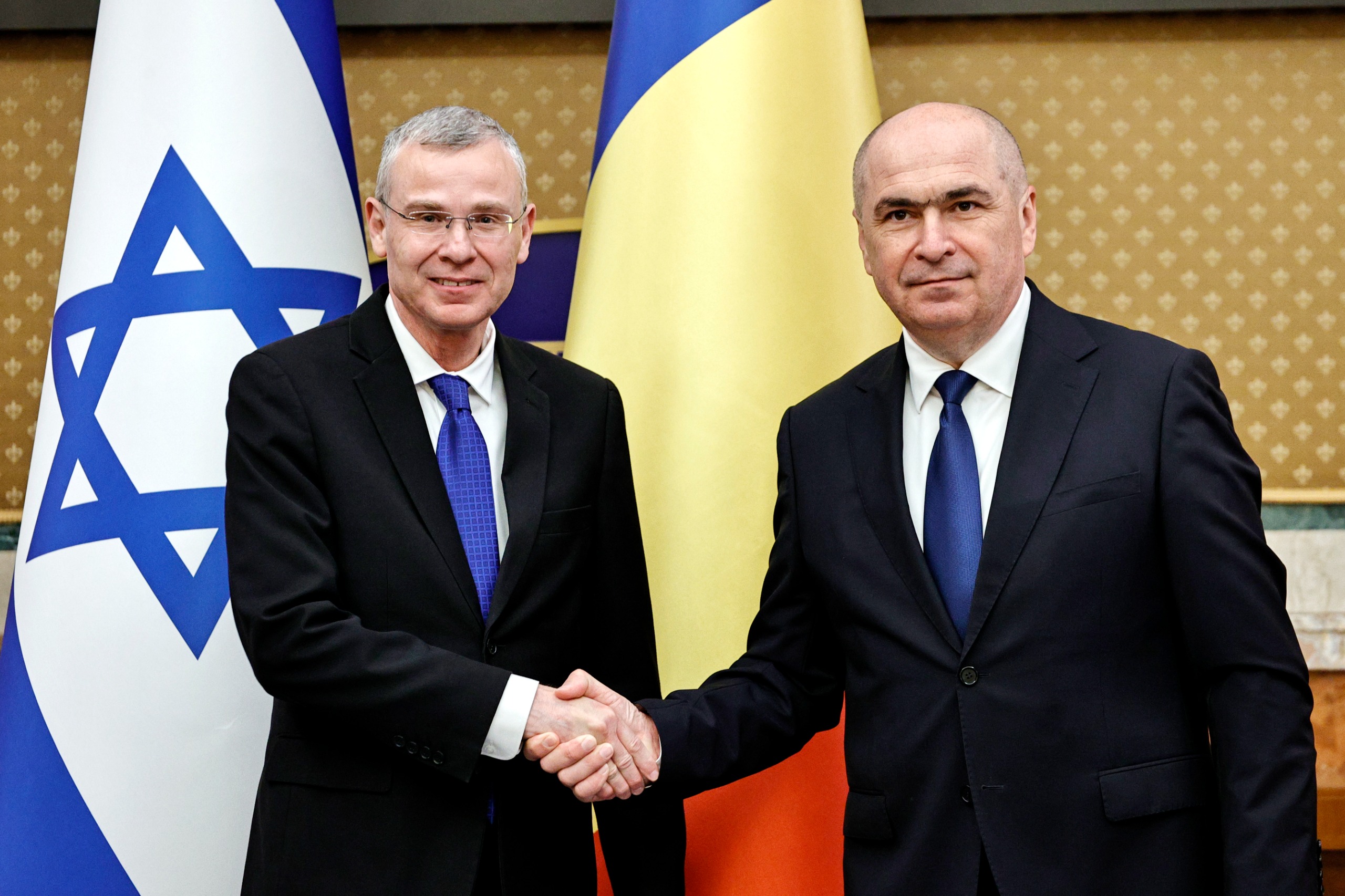 Viceprim-ministrul şi ministrul justiţiei din Israel, Yariv Levin, primit de Ilie Bolojan la Palatul Victoria