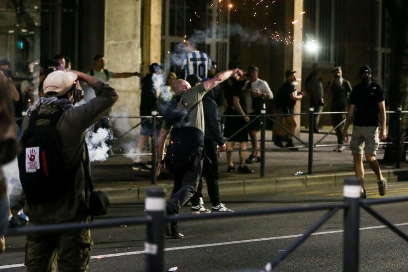 Clashes after student protests in Belgrade