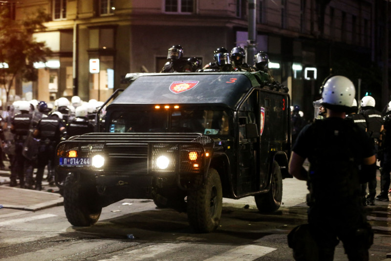 Clashes after student protests in Belgrade