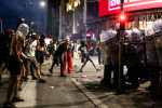 Clashes after student protests in Belgrade