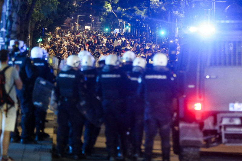 Clashes after student protests in Belgrade