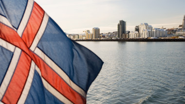 Iceland flag reykjavik