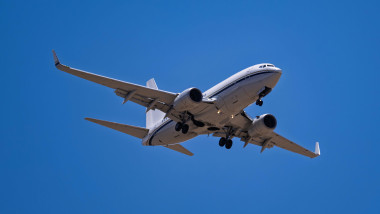 Sunport International Airport 5-21-2026 Albuquerque, NM USA United States Nuclear Security Admin Boeing 737-700 N970ST on final for runway 26 at Albu