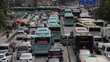 Traffic Jam Before National Day In China