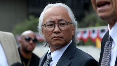 Kenneth Iwamasa leaves federal court after sentencing in Matthew Perry case
