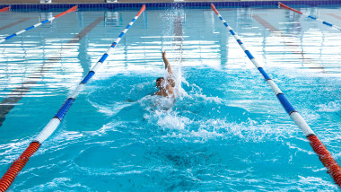 Swimmer swimming in the pool