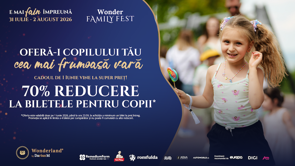 Urania Cremene vine la Wonder Family Fest