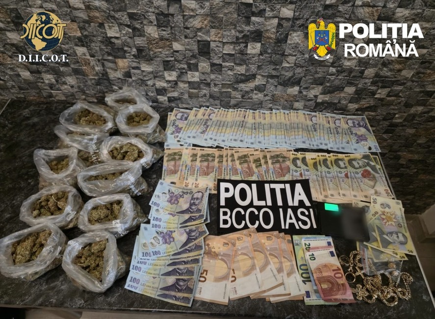 Cocaină vândută într-o vulcanizare din Iaşi. Cinci persoane au fost arestate preventiv