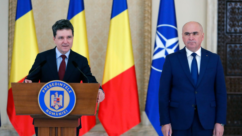 Nicușor Dan și Ilie Bolojan.