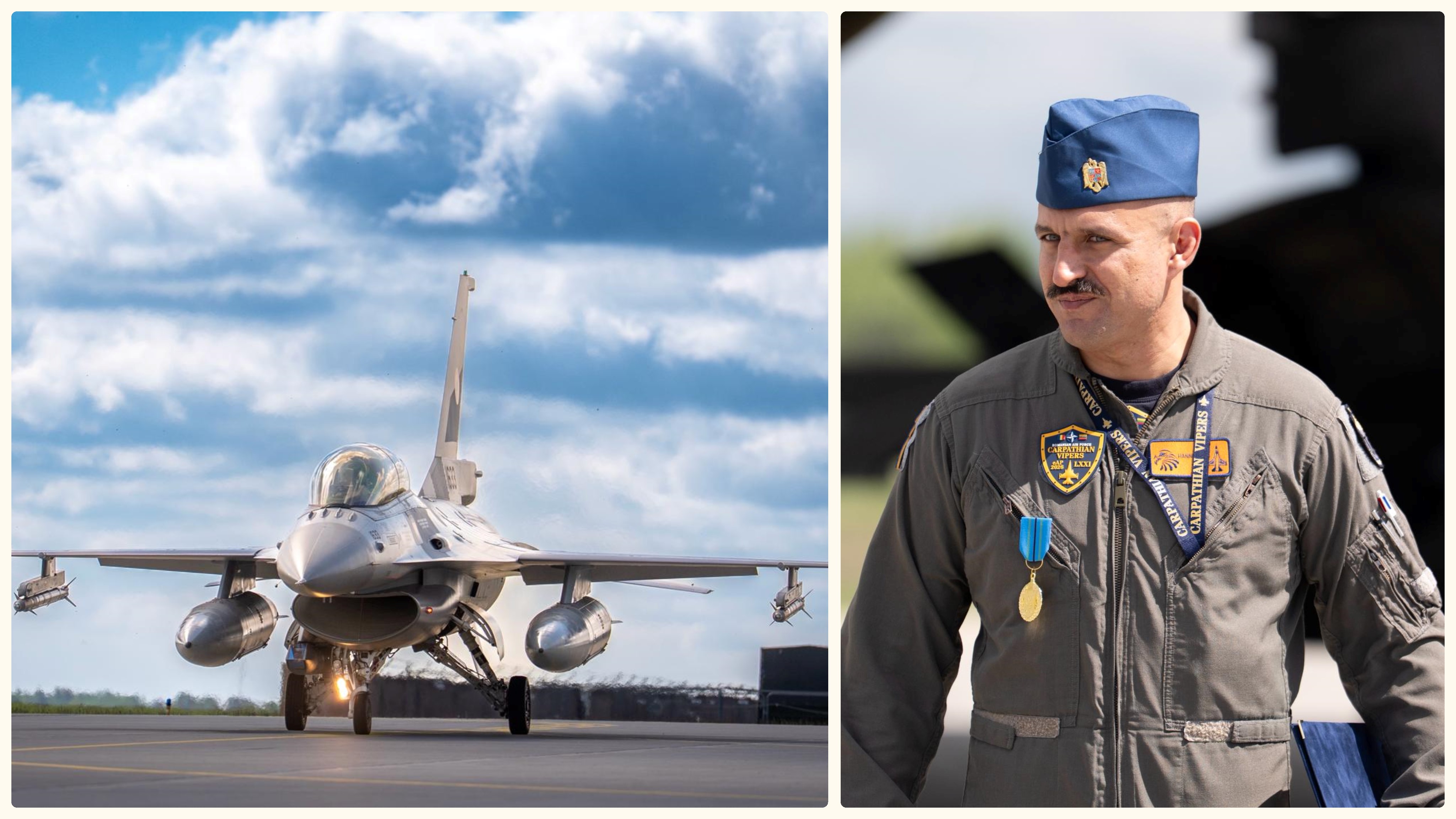 „Este un sentiment foarte plăcut să vezi cum pleacă o rachetă”. Mărturia pilotului român de F-16, care a doborât o dronă în Estonia