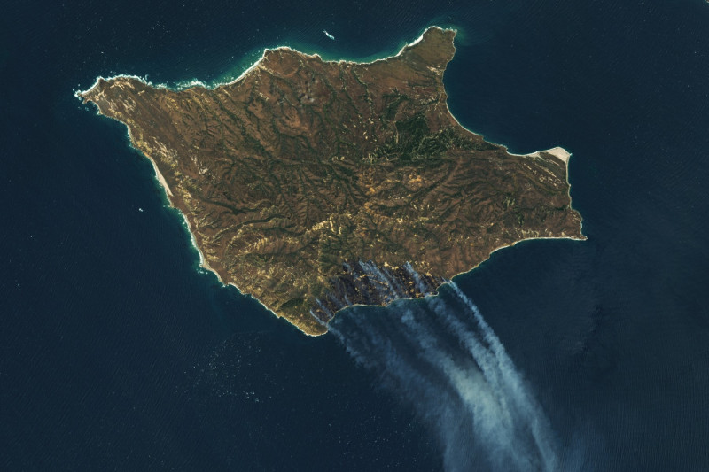 Wildfire On Santa Rosa Island