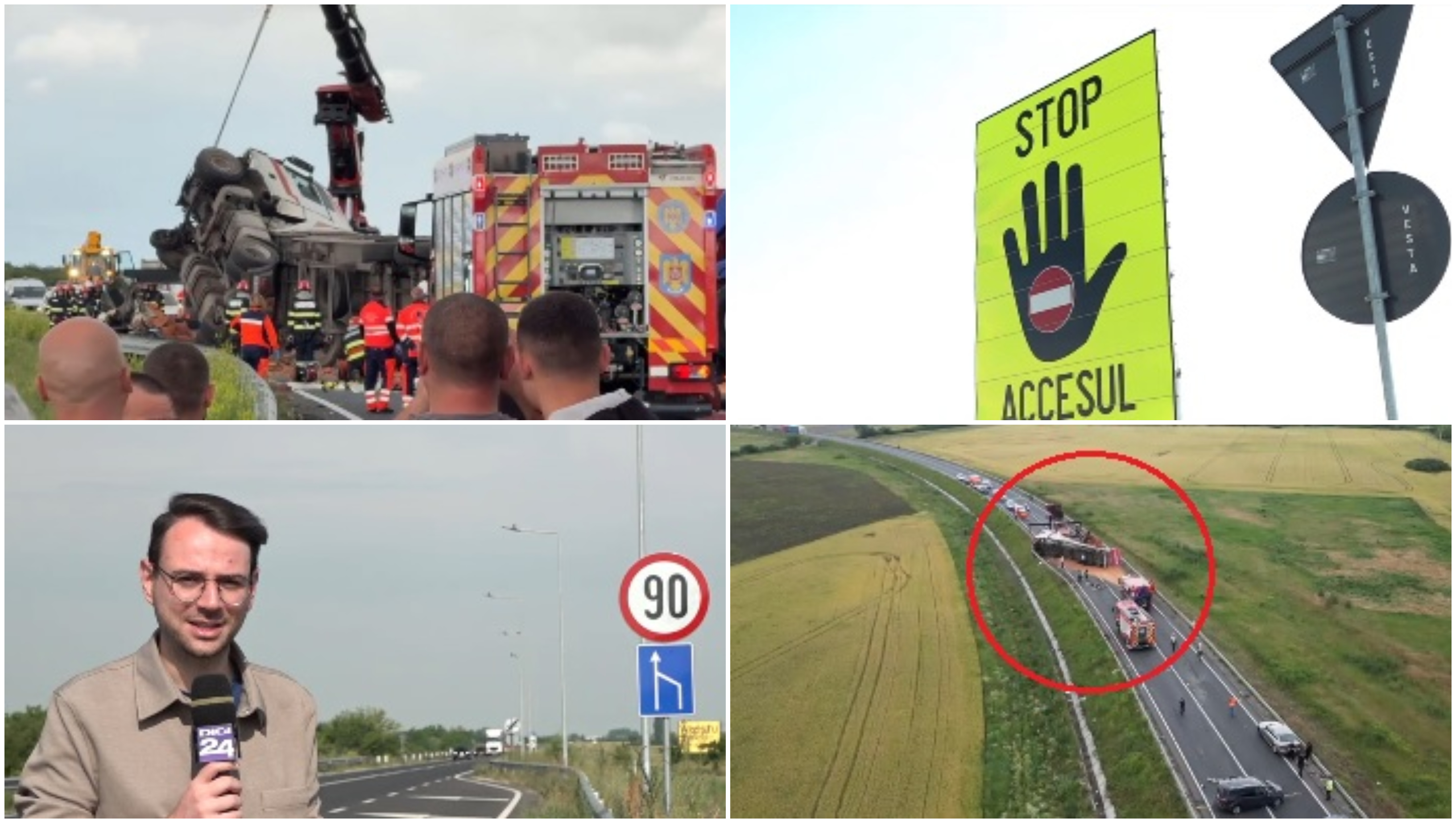 „E haotic”. Accidente în lanț pe șoseaua de centură a unui mare oraș. Drumarii au suplimentat indicatoarele rutiere, însă fără succes