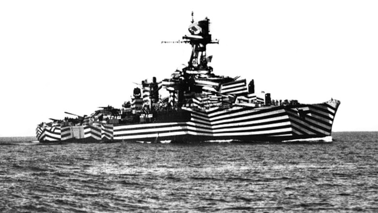 Photograph of a Dreadnought Battleship