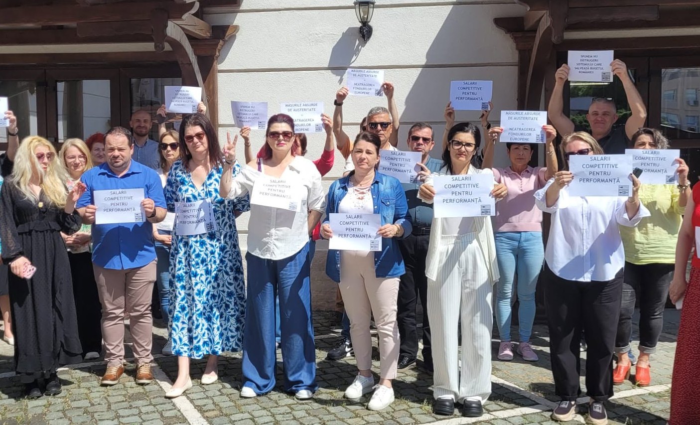 Proteste la MIPE față de legea salarizării: „Fondurile europene nu se absorb singure”