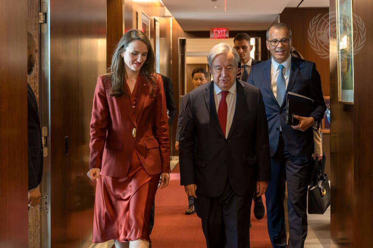 Oana Ţoiu, întâlnire cu Secretarul General ONU la New York: Avem o viziune comună asupra impactului incidentului cu drona în România