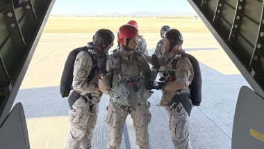 Princess of Asturias at Parada Military Parachuting School - Spain