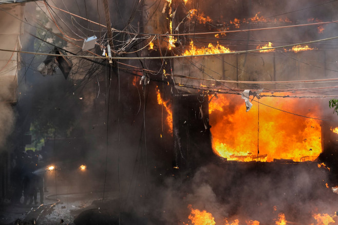 Photos show a rescue operation in a New Delhi hotel fire