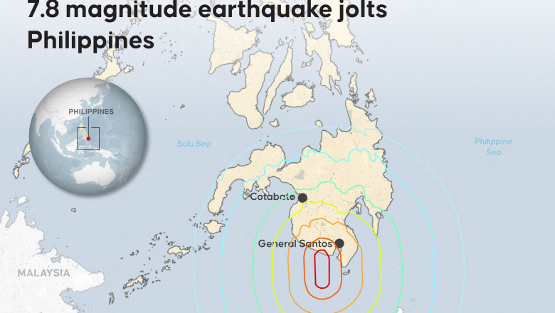 7.8 magnitude earthquake jolts Philippines