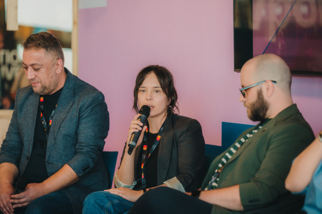 10. Valentin Savu (OFIC), Ilinka Teodorescu (CNC), Marius Leftărache (Avanpost) Festival de la Cannes 2026