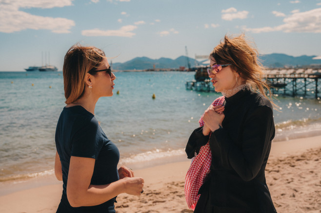 4_Amalia Enache-Ana Dumitraşcu-Quinzaine des cineastes-Jidvei Owner's Choice-Feteasca RegalaFestival de Cannes 2026Foto Nicoale Anghel