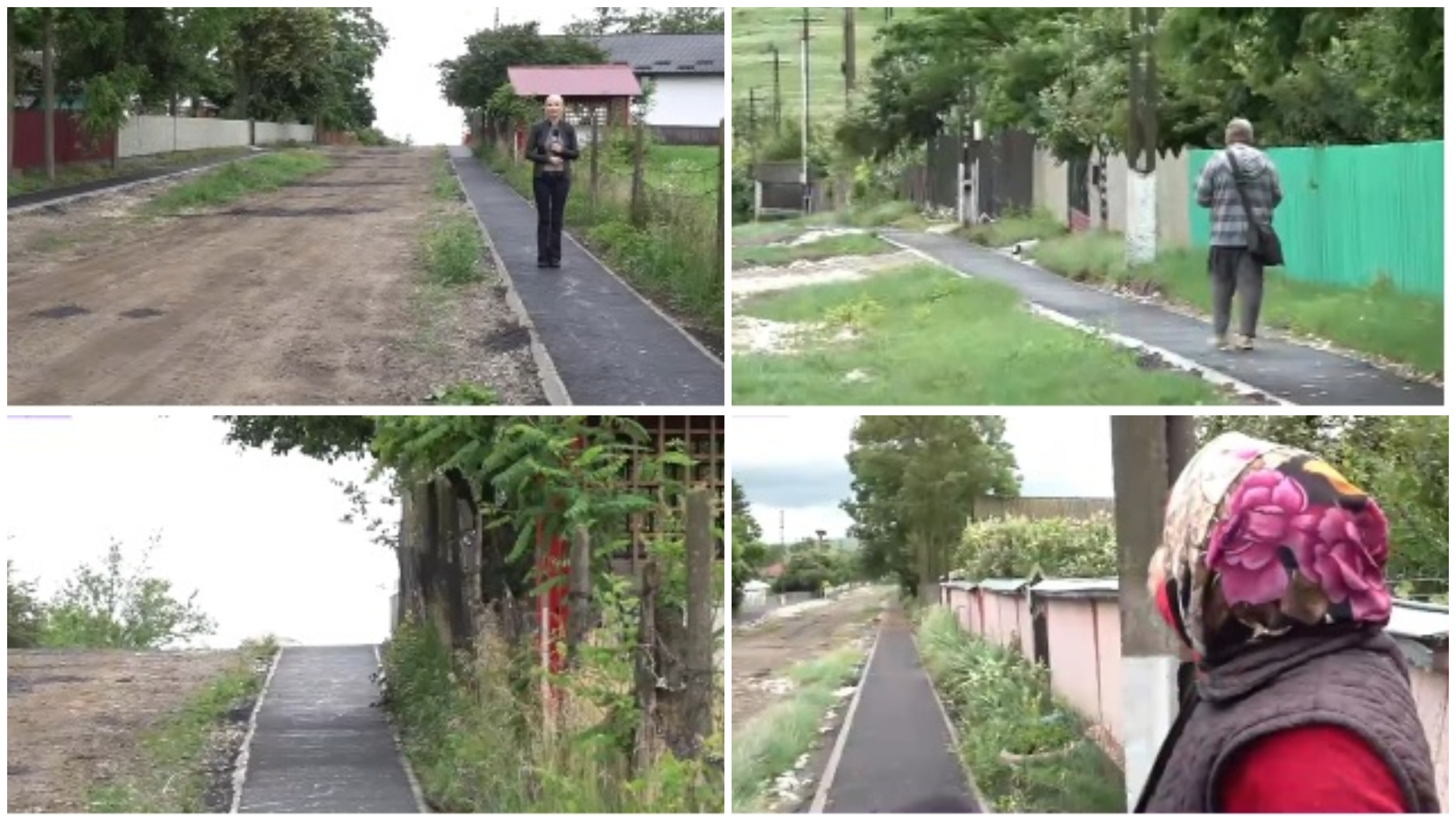 Paradox într-o comună fără asfalt și canalizare: piste de biciclete pe drumuri de pământ. Localnică: „Am văcuță și merge pe piste”