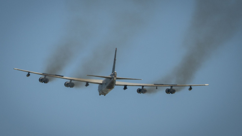 B-52 Flyover During World War II Veteran Burial, Arlington, Virginia, Unites States - 29 May 2026