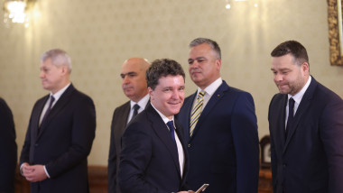 Nicușor Dan, președintele României, în timpul consultărilor pentru desemnarea unui premier.