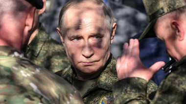 vladimir putin langa comandanti militari