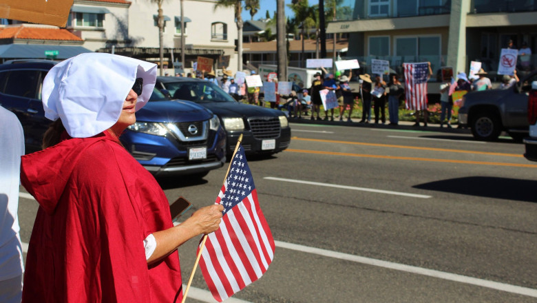 October 18 2025 No Kings Protest in Carlsbad, CA