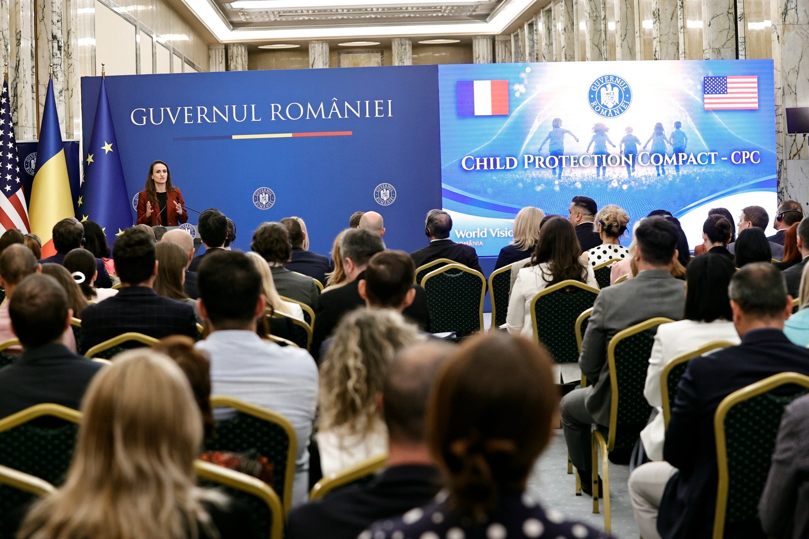 Programul cadru pentru protecția copilului derulat de România și SUA, evaluat într-o întâlnire bilaterală la Palatul Victoria