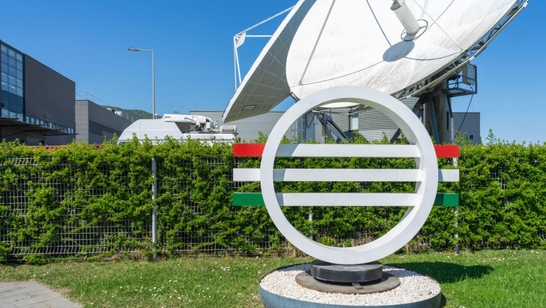 MTVA headquarters in Budapest, Hungary, home of the country’s public service media organization, often described internationally as state media.