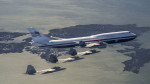 New Air Force One Formation Flight With F-22 Fighter Jets