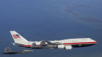 New Air Force One Formation Flight With F-22 Fighter Jets