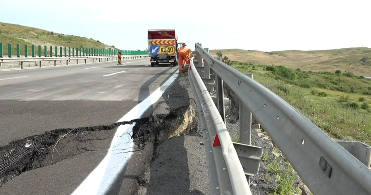 A10 Sebeș-Turda: Circulație deviată după surparea drumului