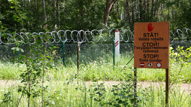 Latvian-Russian border