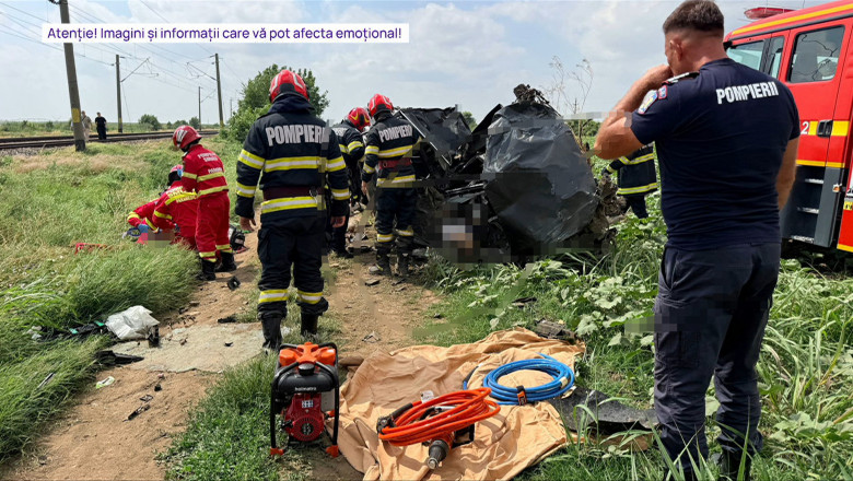 accident in ialomita si pompieri