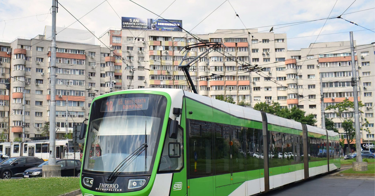 Tramvai deraiat pe Șoseaua Olteniței, circulație blocată