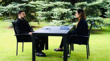 zelensky si loomer la un interviu in kiev