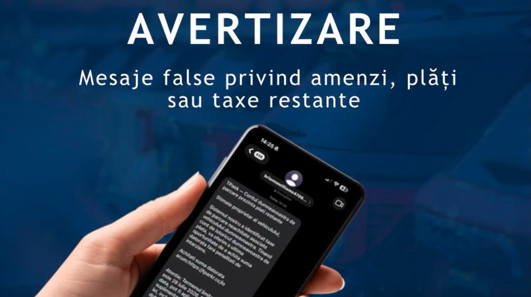 Tentative de fraudă prin sms cu taxe de parcare false. Avertismentul DNSC