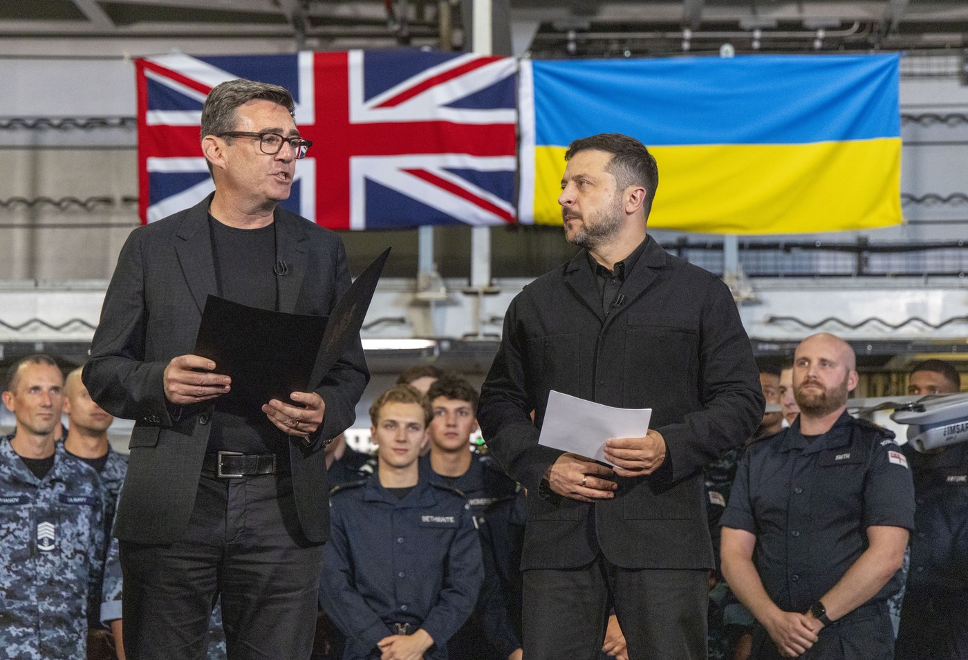 Zelenski, după vizita cu noul premier britanic la Baza Navală din Portsmouth: Ucraina se apropie din ce în ce mai mult de țările NATO