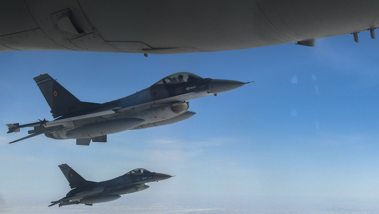 FETESTI - EXERCITIU DEMONSTRATIV - POLITIE AERIANA - PROCEDURI NATO - AERONAVE F-16 - 06 MAR 2024