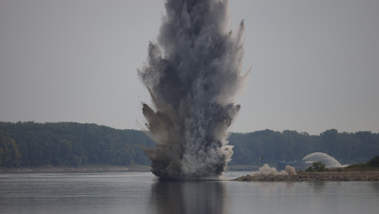 explozie controlata dunare