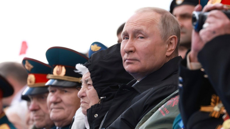 Vladimir Putin la parada militară de la Moscova