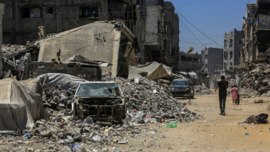 cladiri distruse in fasia gaza