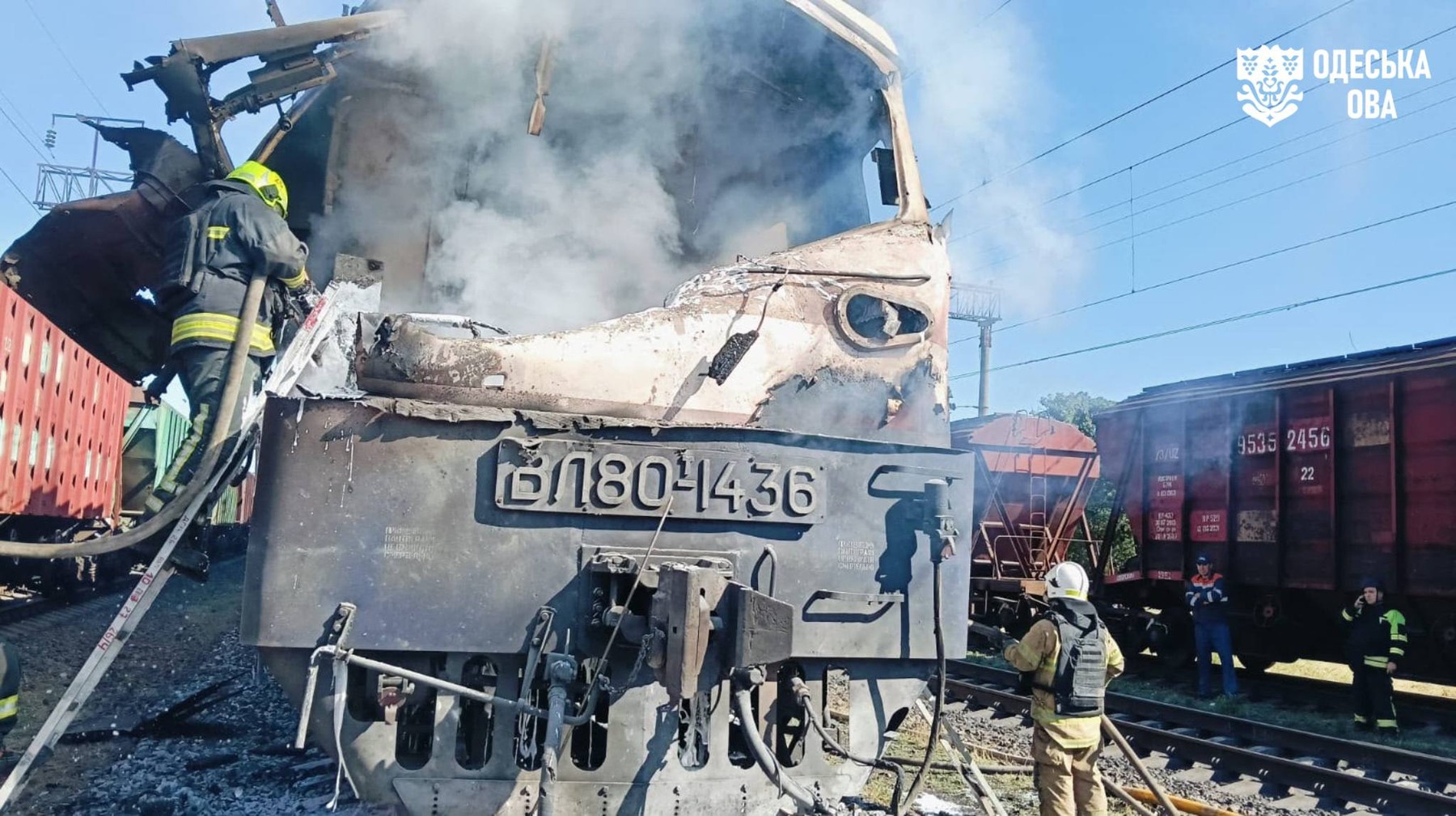 Tren de călători, atacat de o dronă rusească la Odesa. Mecanicul de locomotivă și ajutorul său au murit. „Un act terorist îngrozitor”