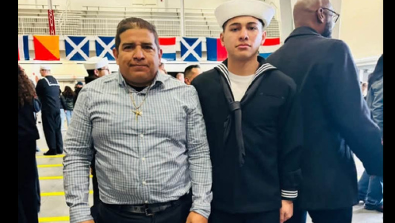 marinarul joshua aviles si tatal sau Luis Manuel Aviles