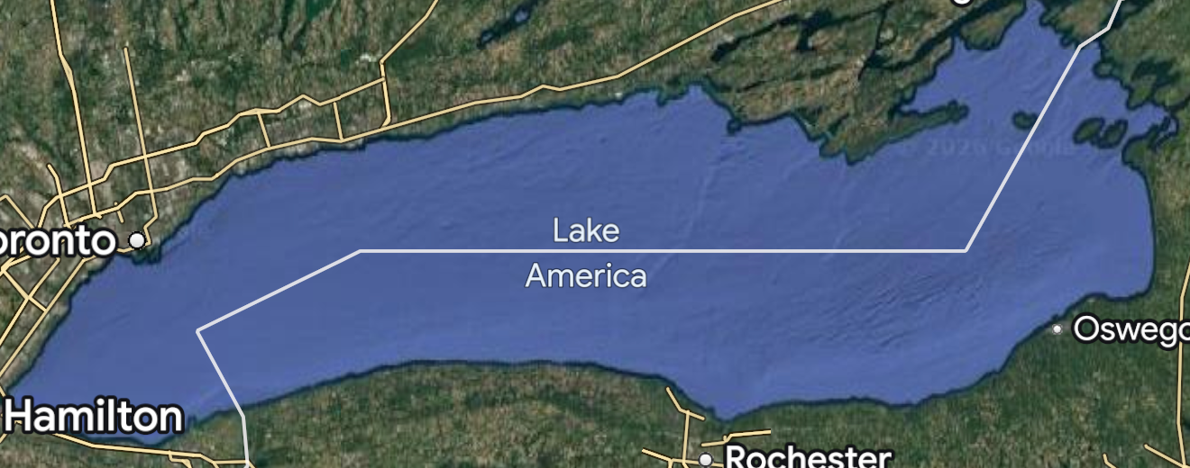 Google Maps a redenumit Lacul Ontario în urma decretului lui Trump privind „Lake America”