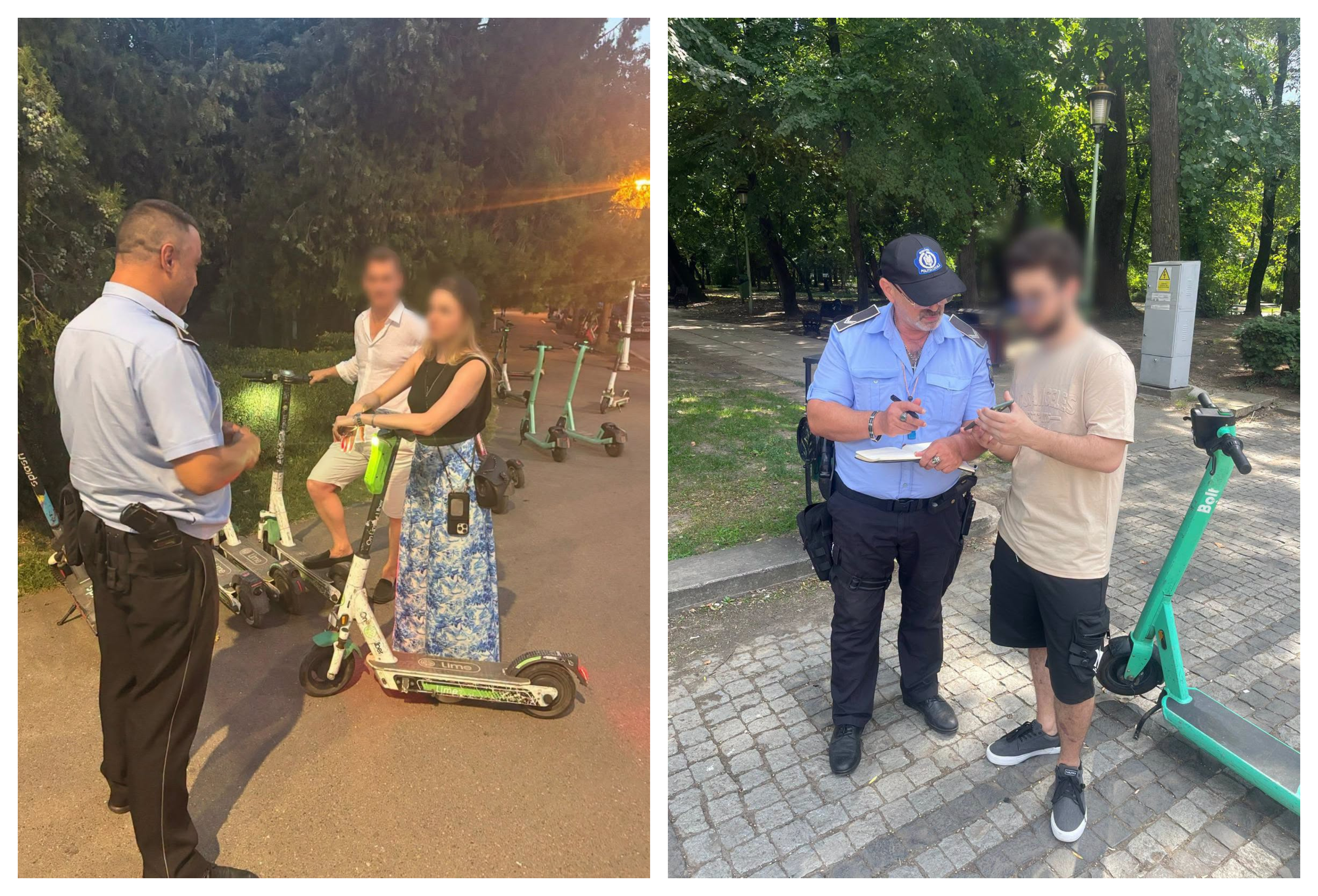 Trotinetele electrice închiriate nu mai pot fi folosite în parcurile din București. Ce amenzi riscă cei care încalcă interdicția
