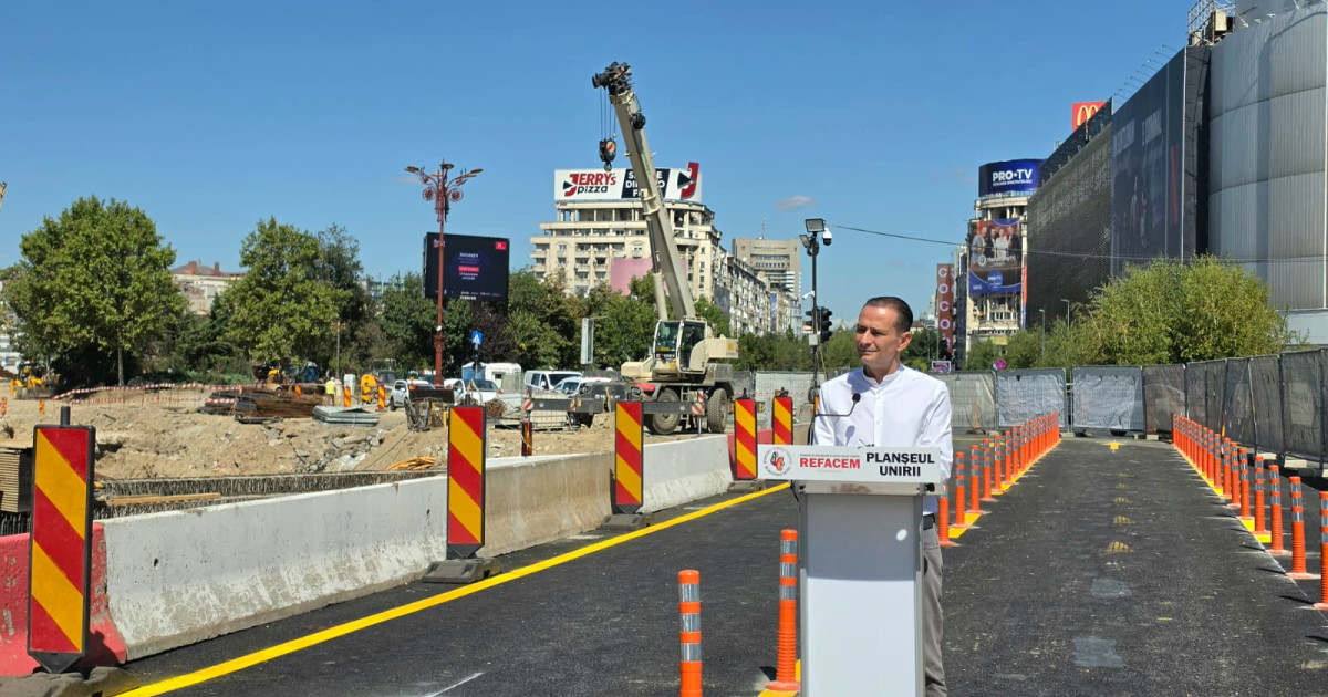 Restricțiile de circulație din Piața Unirii vor fi ridicate înainte de începerea școlii