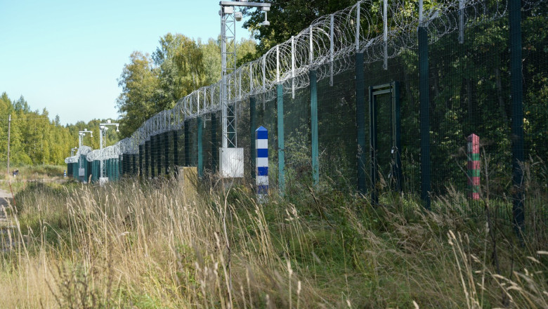 Gardul de securitate de la frontiera Finladei cu Rusia. Foto Profimedia